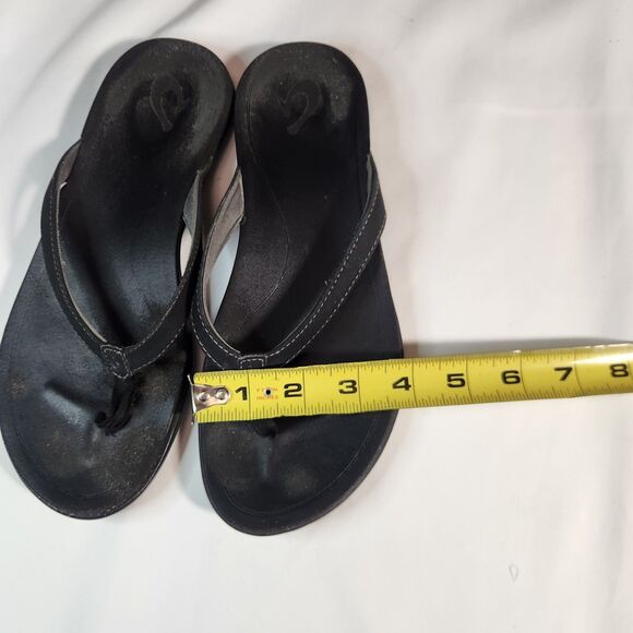 Olukai Ho‘opio Black Thong Sandals Women’s Size 9 – Casual Flip Flops - Picture 14 of 14
